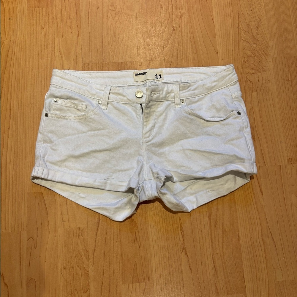 y2k Garage White Women's Denim Shorts